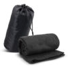 Leura Fleece Blanket in Carry Bag black