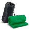 Leura Fleece Blanket in Carry Bag green