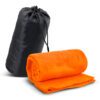 Leura Fleece Blanket in Carry Bag orange