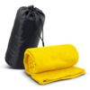 Leura Fleece Blanket in Carry Bag yellow