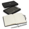 Mendooran Notebook and Pen Gift Set grey open Mendooran Notebook and Pen Gift Set grey open