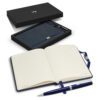 Mendooran Notebook and Pen Gift Set navy open Mendooran Notebook and Pen Gift Set navy open