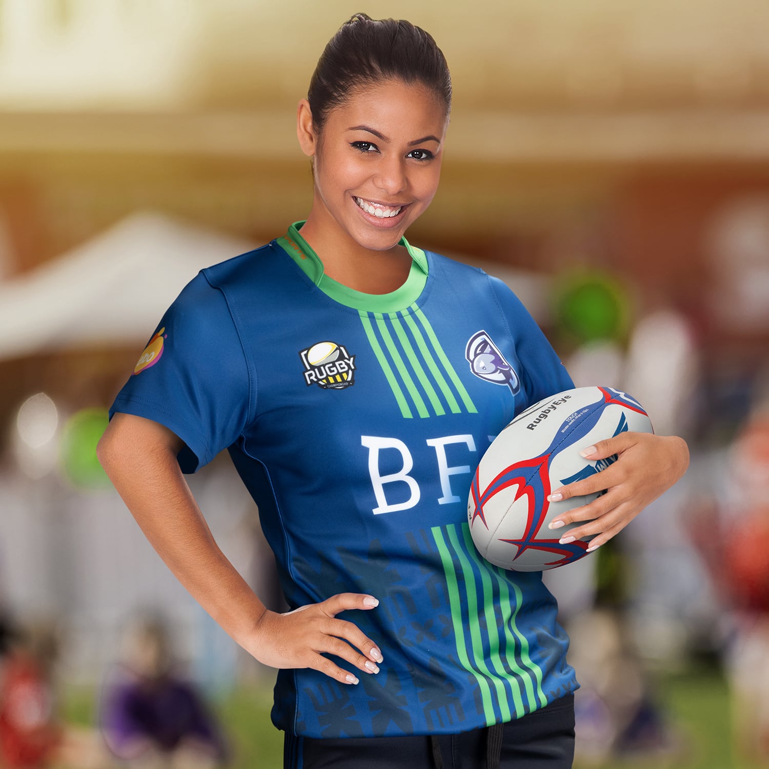 Renmark Womens Rugby T Shirt feature Renmark Womens Rugby T Shirt feature