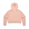 ASColour Womens Crop Hood pale pink back ASColour Womens Crop Hood pale pink back