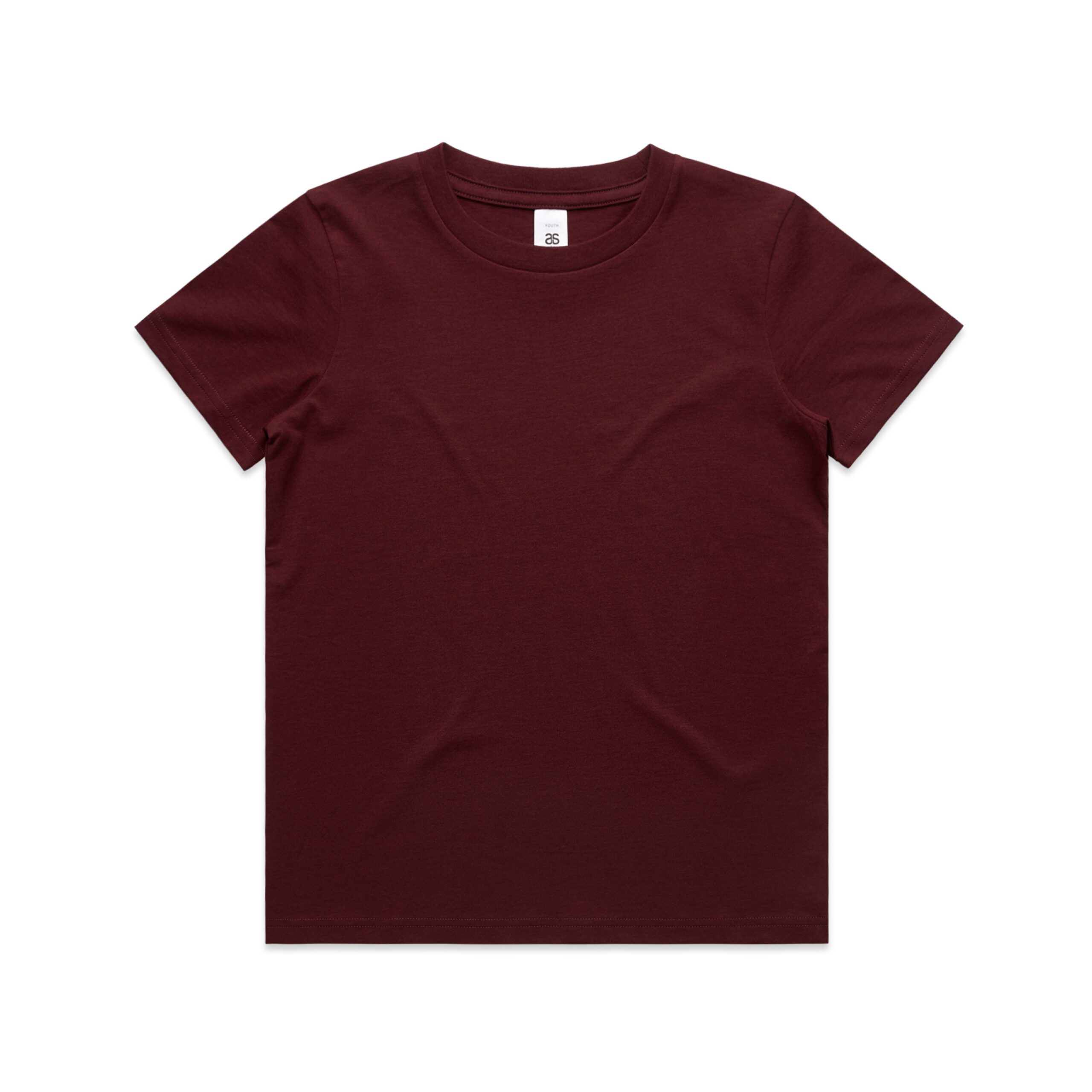 ASColour Kids Staple Tee burgundy scaled ASColour Kids Staple Tee burgundy scaled