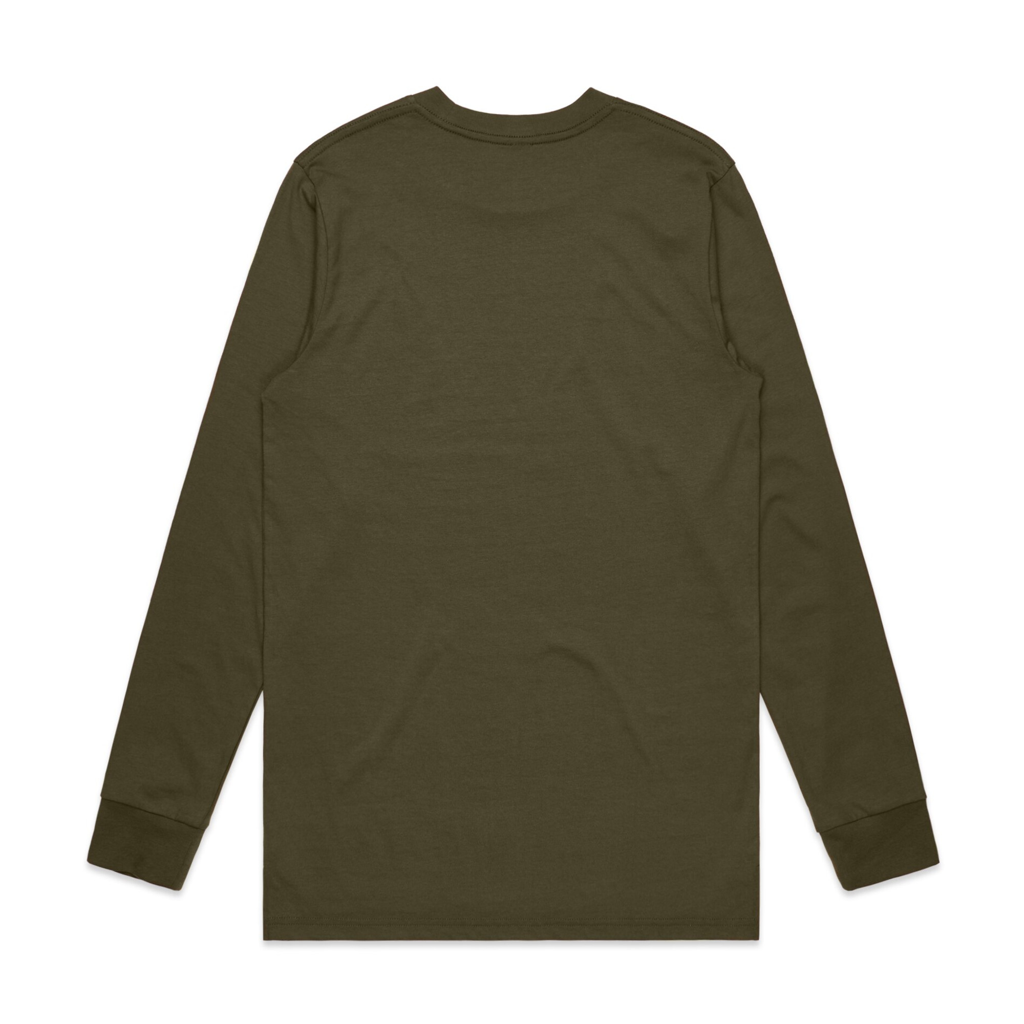 ASColour Mens Base LS Tee army back ASColour Mens Base LS Tee army back