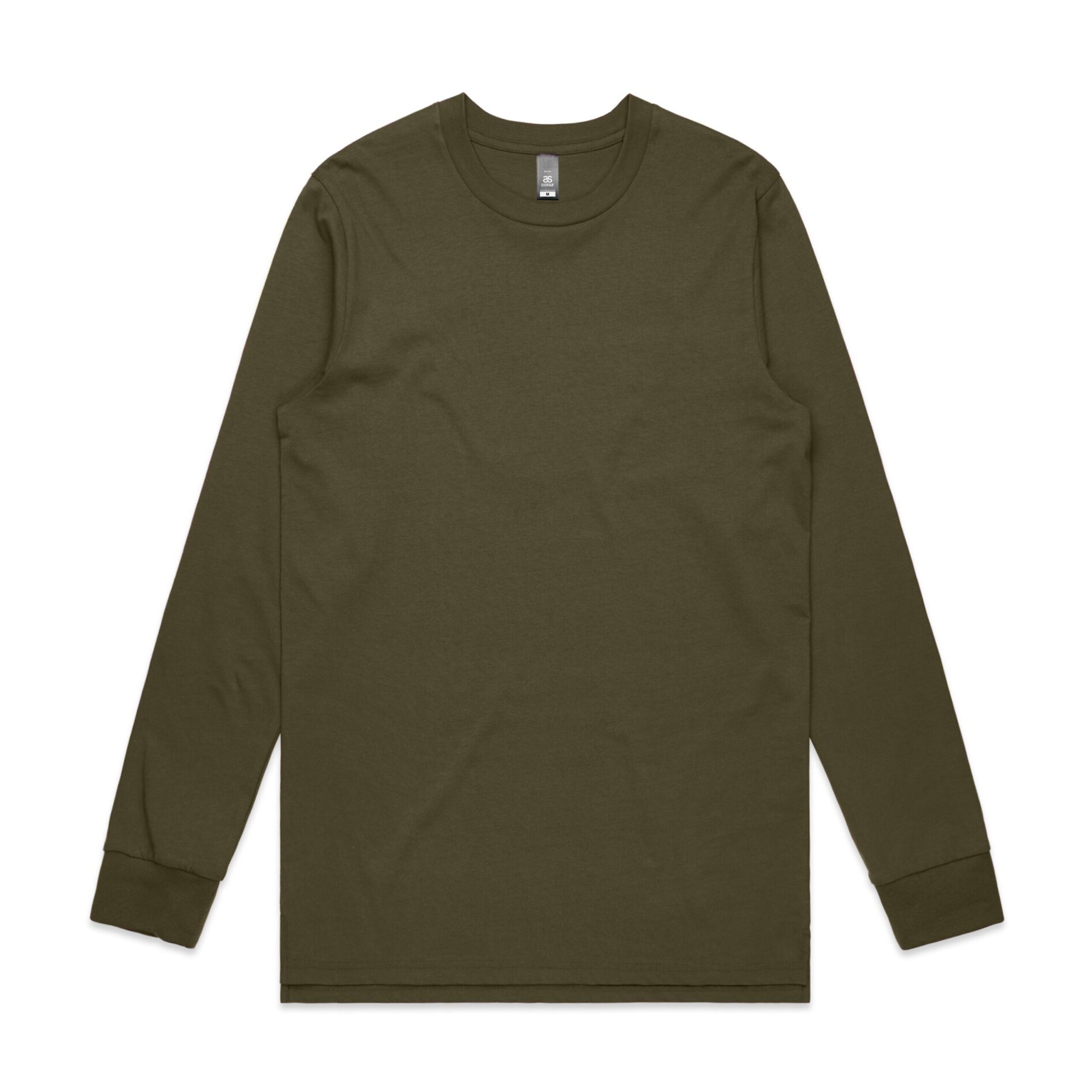 ASColour Mens Base LS Tee army scaled ASColour Mens Base LS Tee army scaled