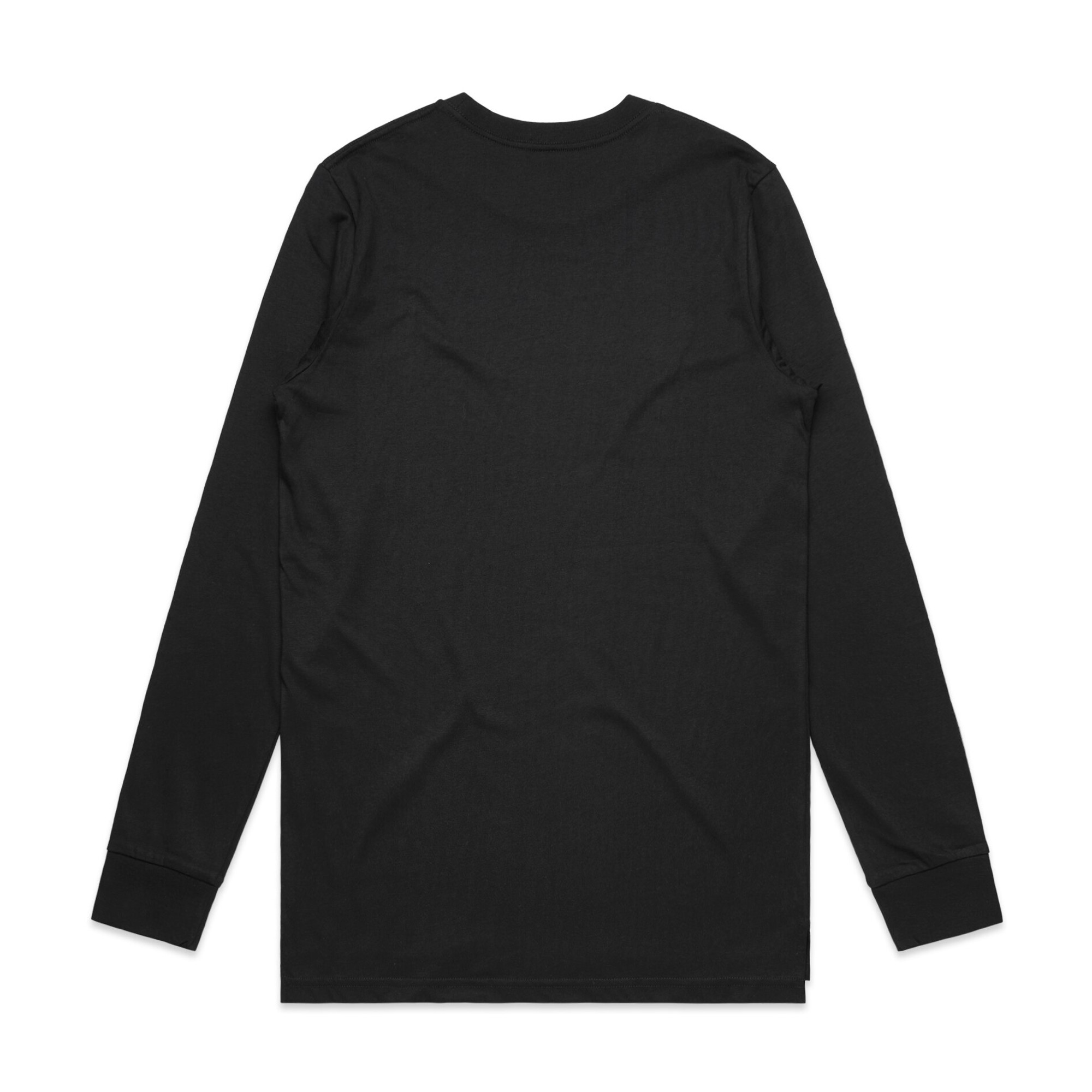 ASColour Mens Base LS Tee black back ASColour Mens Base LS Tee black back