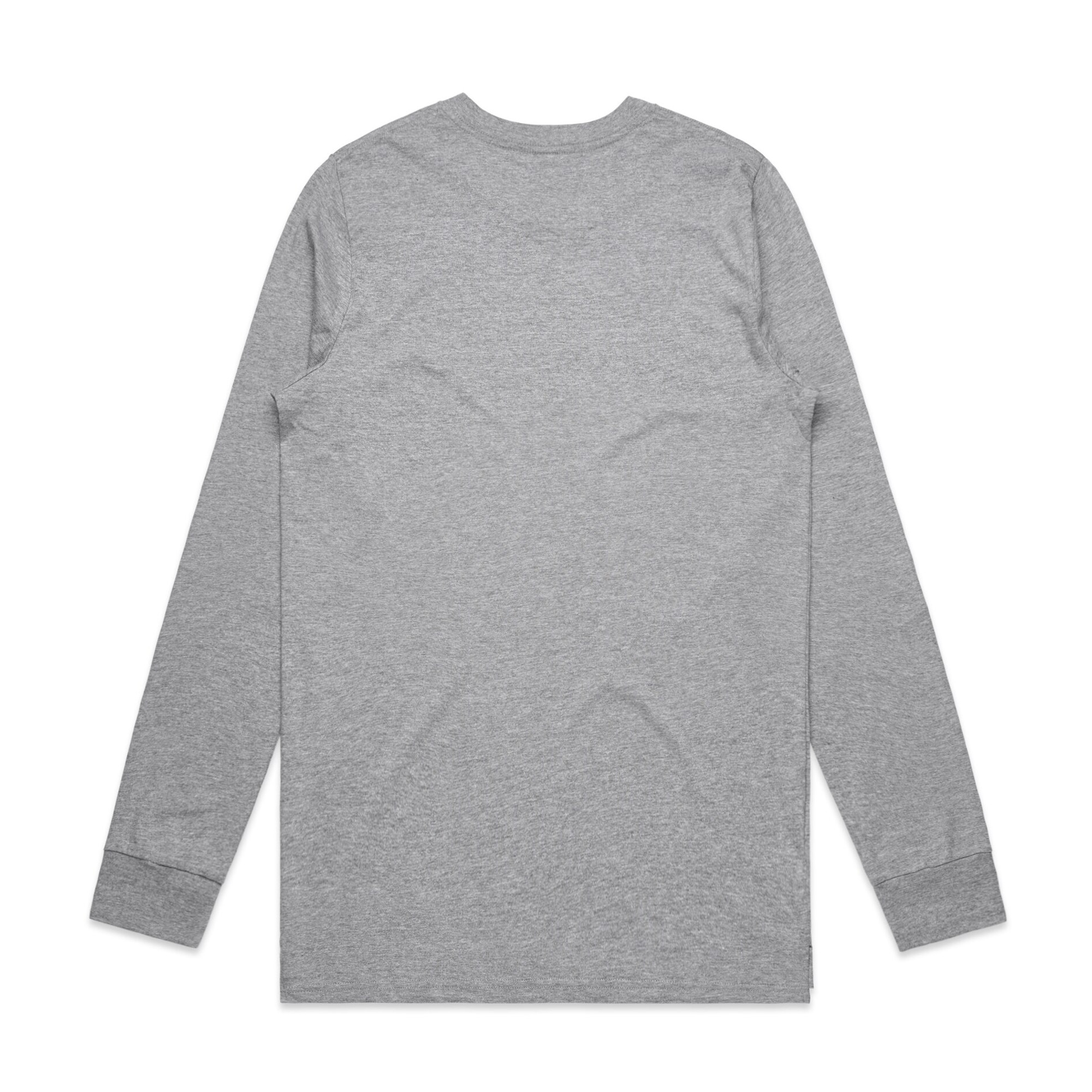 ASColour Mens Base LS Tee grey marle back ASColour Mens Base LS Tee grey marle back