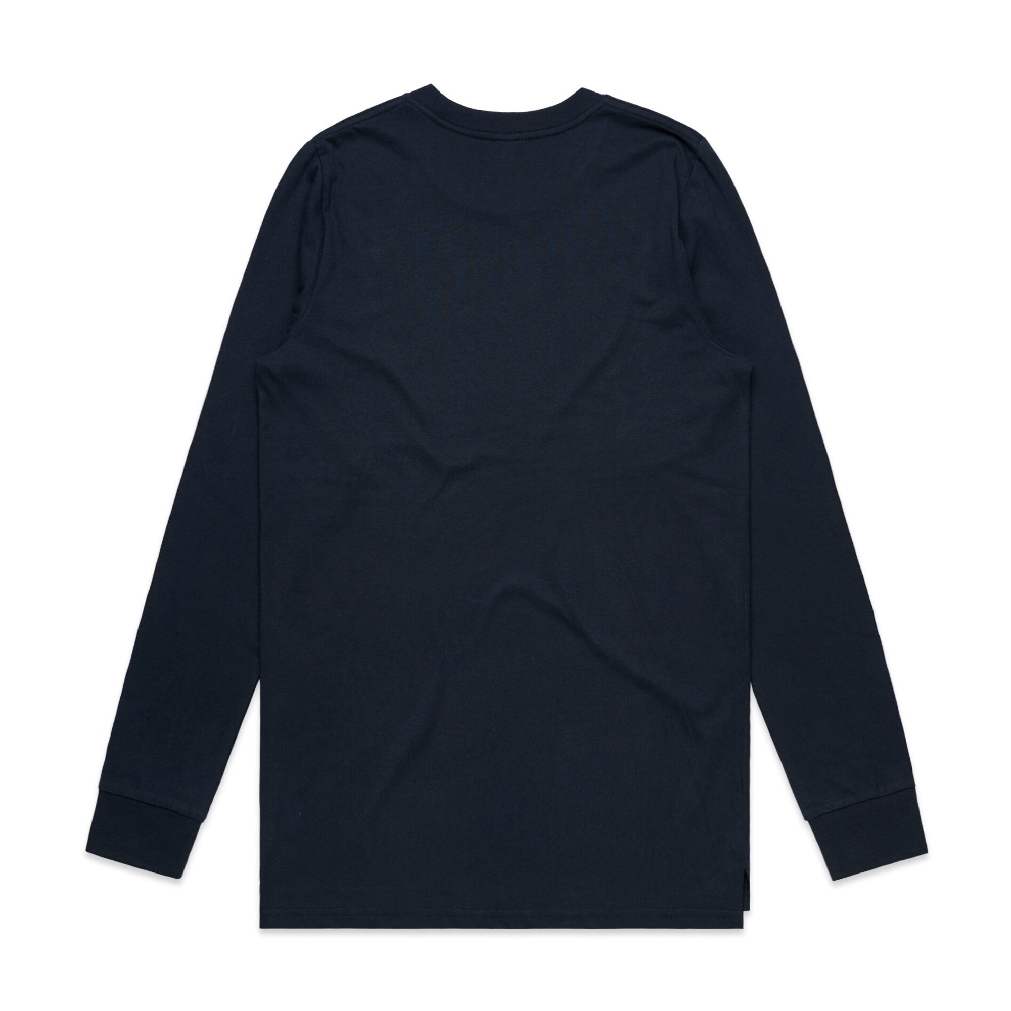ASColour Mens Base LS Tee navy back ASColour Mens Base LS Tee navy back
