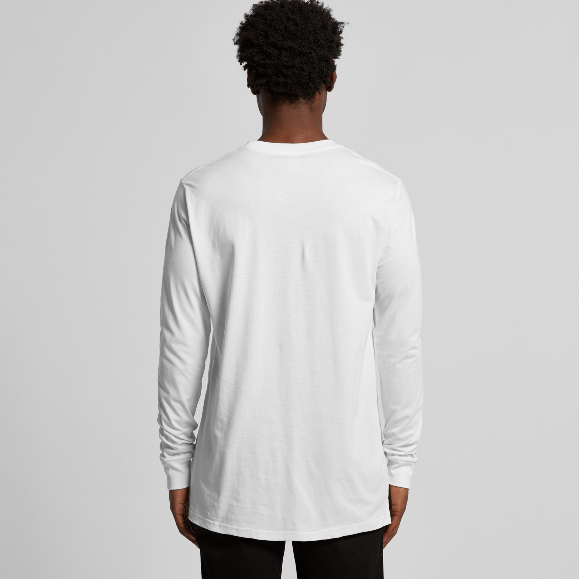 ASColour Mens Base Organic LS Tee back ASColour Mens Base Organic LS Tee back