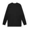 ASColour Mens Base Organic LS Tee black back ASColour Mens Base Organic LS Tee black back