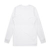 ASColour Mens Base Organic LS Tee white back ASColour Mens Base Organic LS Tee white back