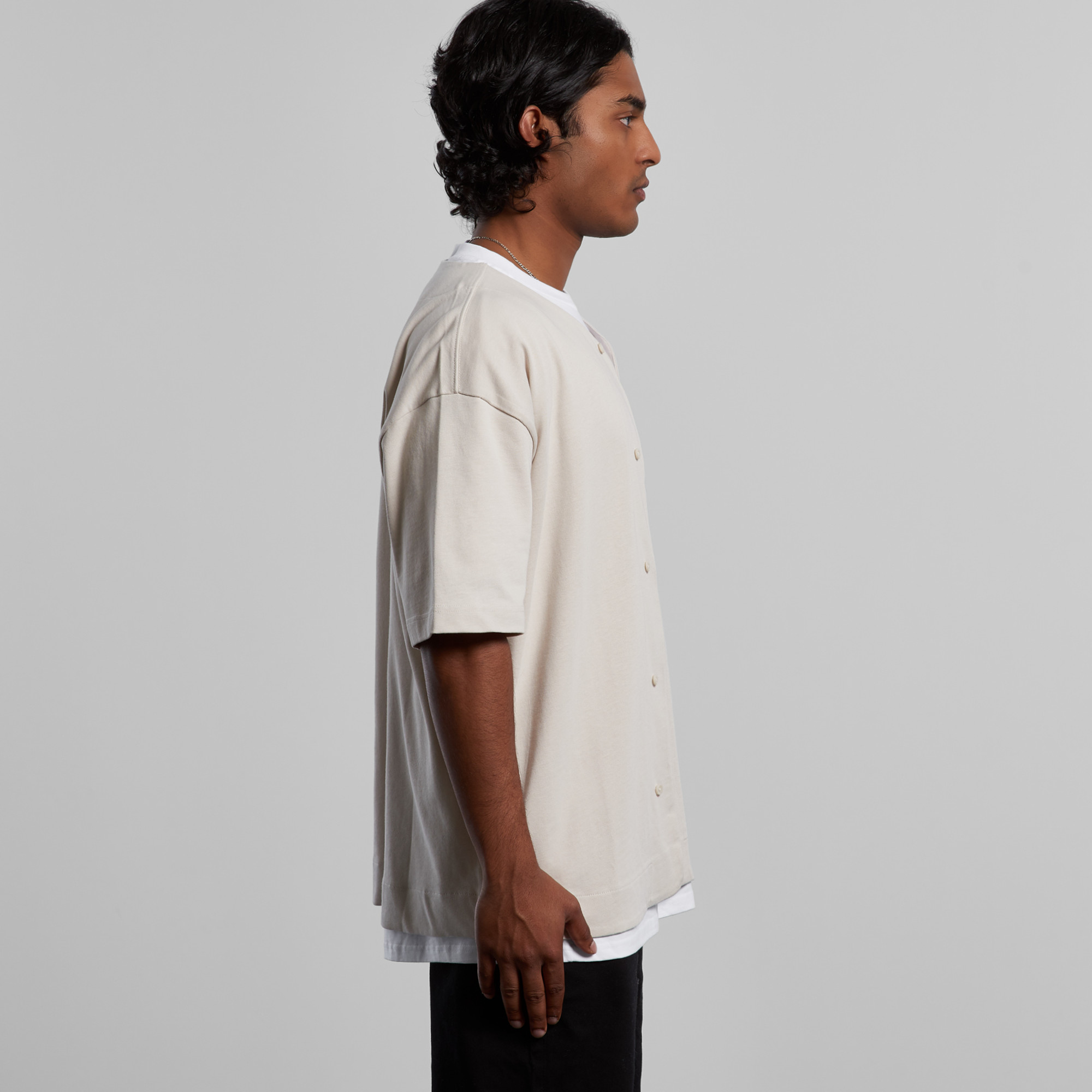 ASColour Mens Baseball Jersey side ASColour Mens Baseball Jersey side