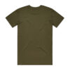 ASColour Mens Basic Tee army back ASColour Mens Basic Tee army back