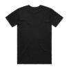 ASColour Mens Basic Tee black back ASColour Mens Basic Tee black back