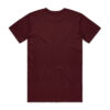 ASColour Mens Basic Tee burgundy back ASColour Mens Basic Tee burgundy back