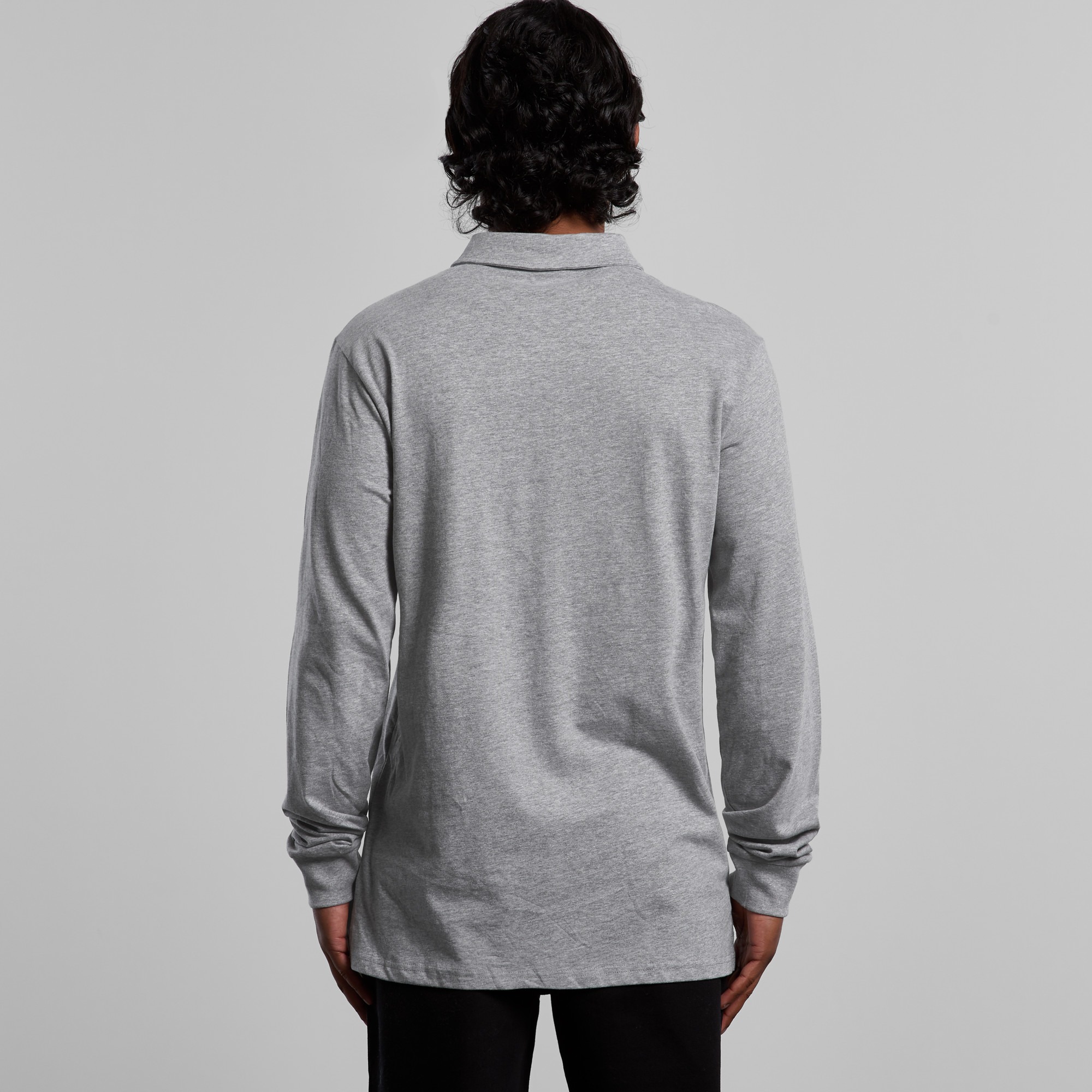 ASColour Mens Chad LS Polo back ASColour Mens Chad LS Polo back