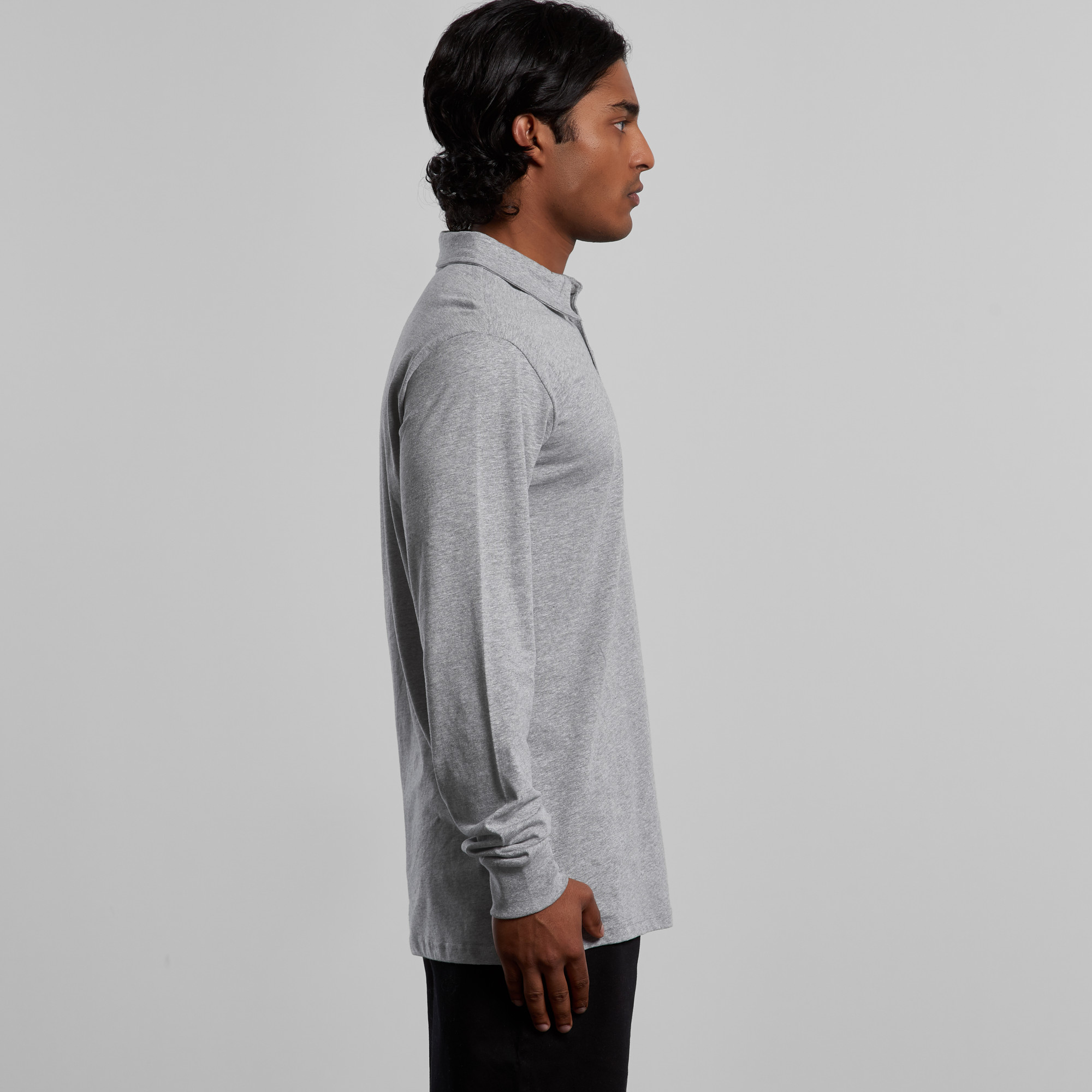 ASColour Mens Chad LS Polo side ASColour Mens Chad LS Polo side