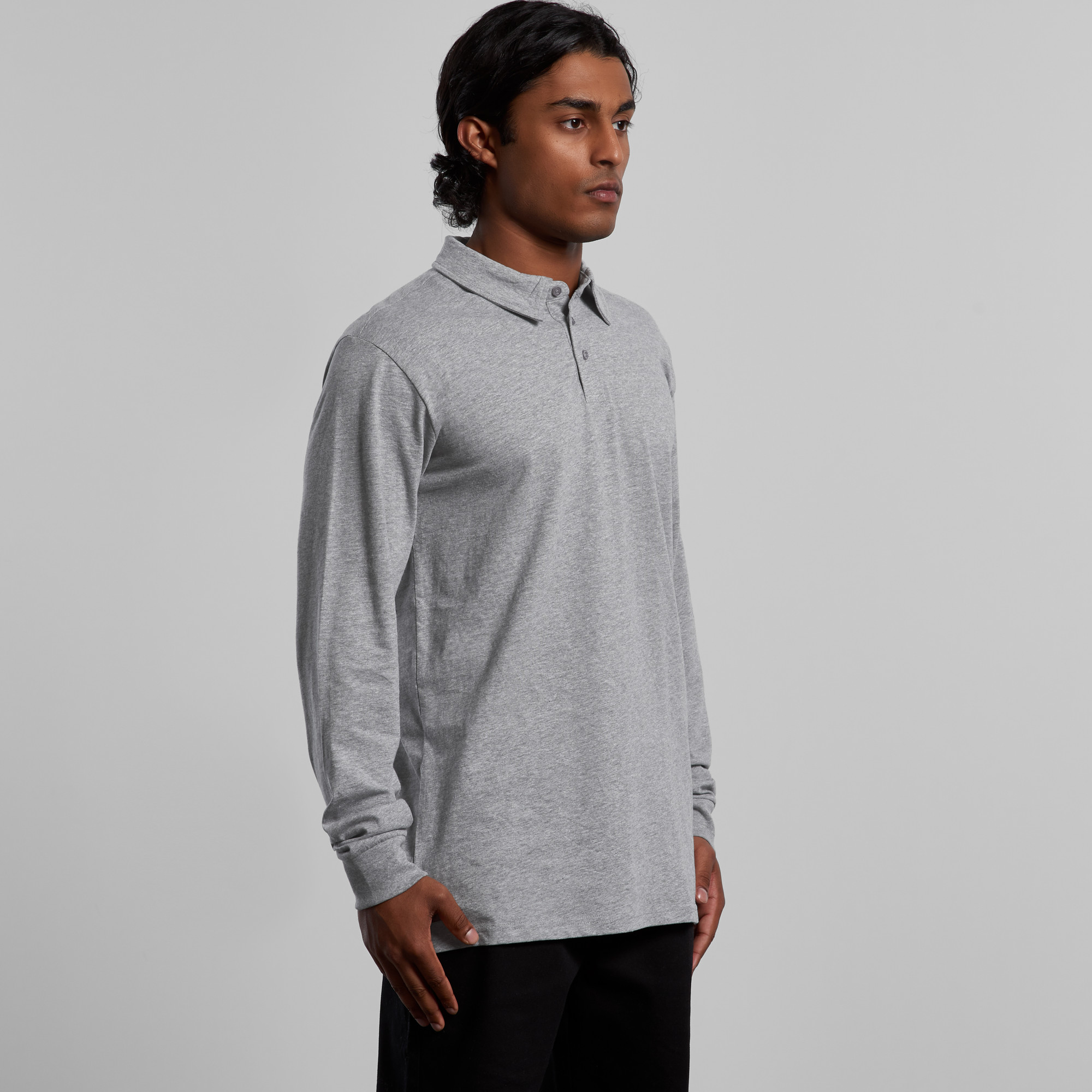 ASColour Mens Chad LS Polo turn ASColour Mens Chad LS Polo turn