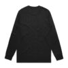 ASColour Mens Classic LS Tee 4XL–5XL black back ASColour Mens Classic LS Tee 4XL–5XL black back
