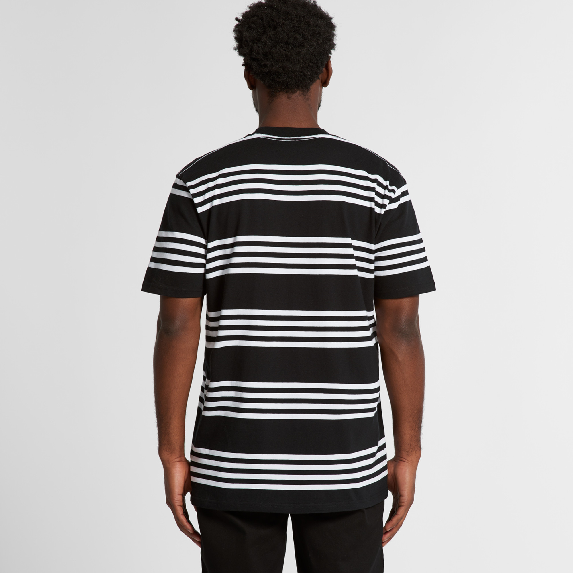 ASColour Mens Classic Quad Stripe Tee back ASColour Mens Classic Quad Stripe Tee back