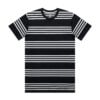 ASColour Mens Classic Quad Stripe Tee black white scaled ASColour Mens Classic Quad Stripe Tee black white scaled