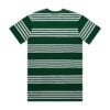 ASColour Mens Classic Quad Stripe Tee white emerald back ASColour Mens Classic Quad Stripe Tee white emerald back