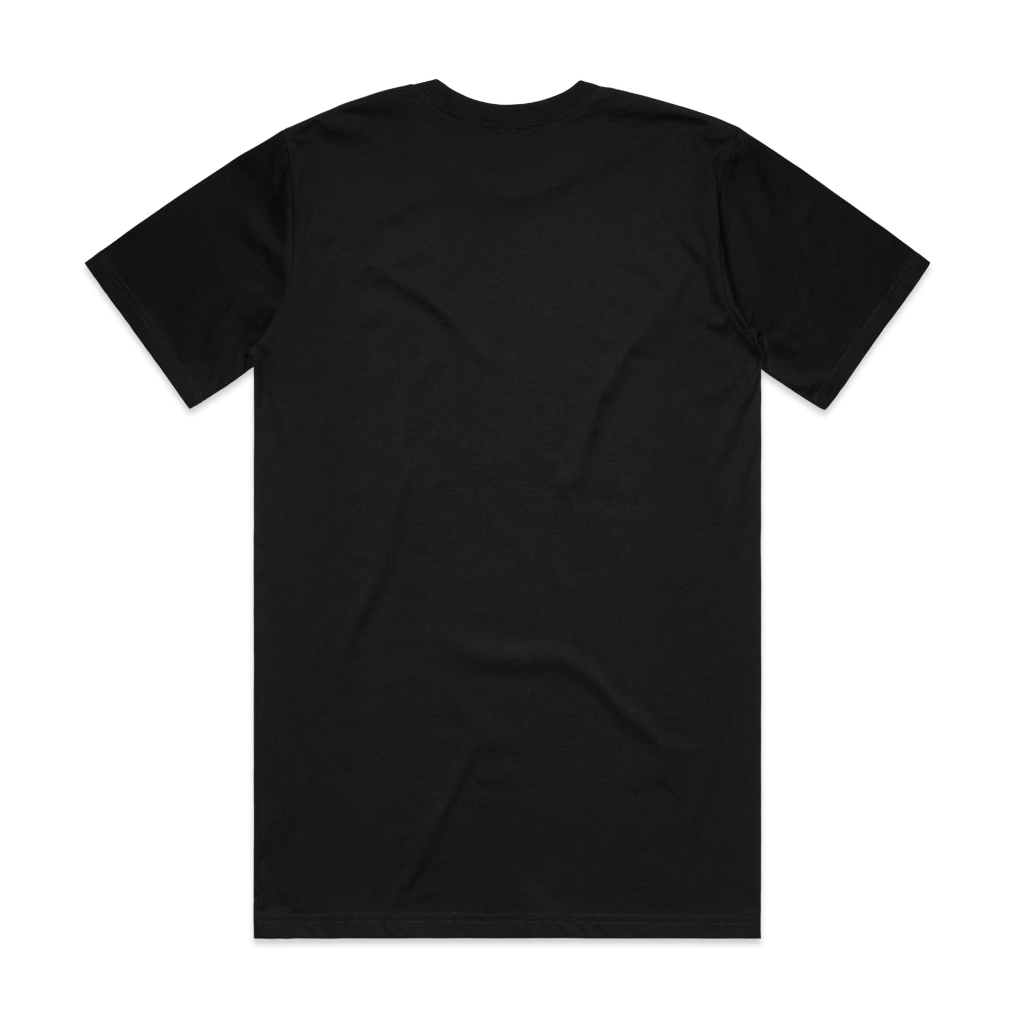 ASColour Mens Classic Tee 4XL–5XL black back ASColour Mens Classic Tee 4XL–5XL black back