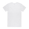 ASColour Mens Organic Tee white back ASColour Mens Organic Tee white back