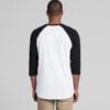 ASColour Mens Raglan Tee back ASColour Mens Raglan Tee back