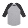 ASColour Mens Raglan Tee grey marle scaled ASColour Mens Raglan Tee grey marle scaled