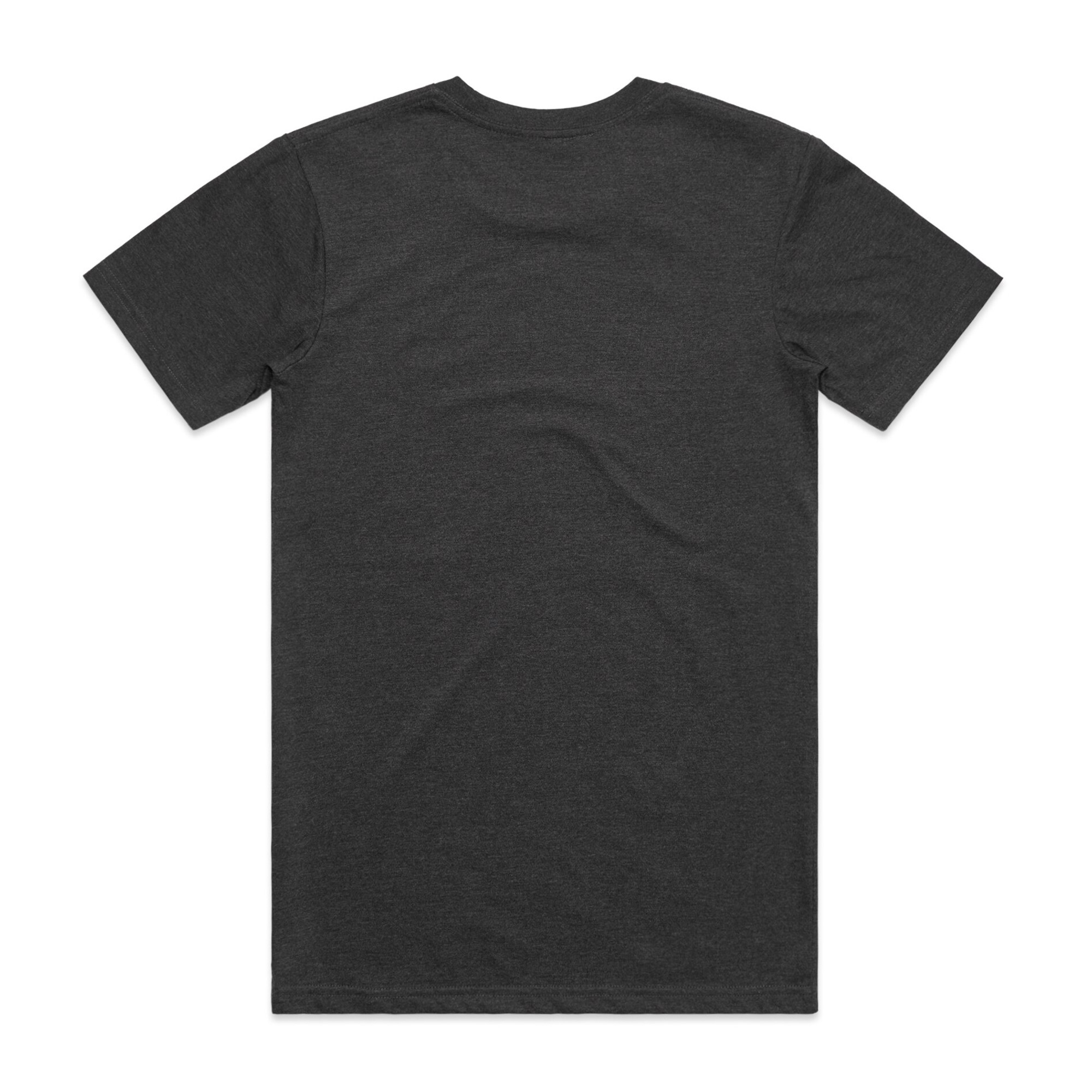 ASColour Mens Staple Marle Tee asphalt marle back ASColour Mens Staple Marle Tee asphalt marle back