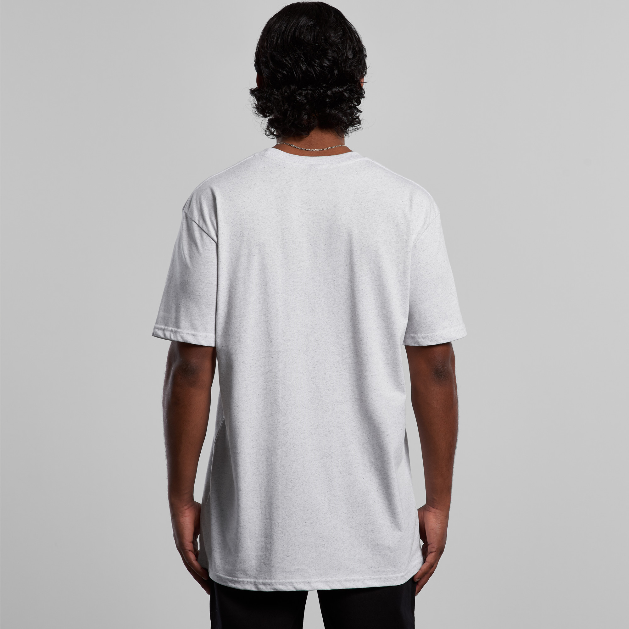 ASColour Mens Staple Marle Tee back ASColour Mens Staple Marle Tee back