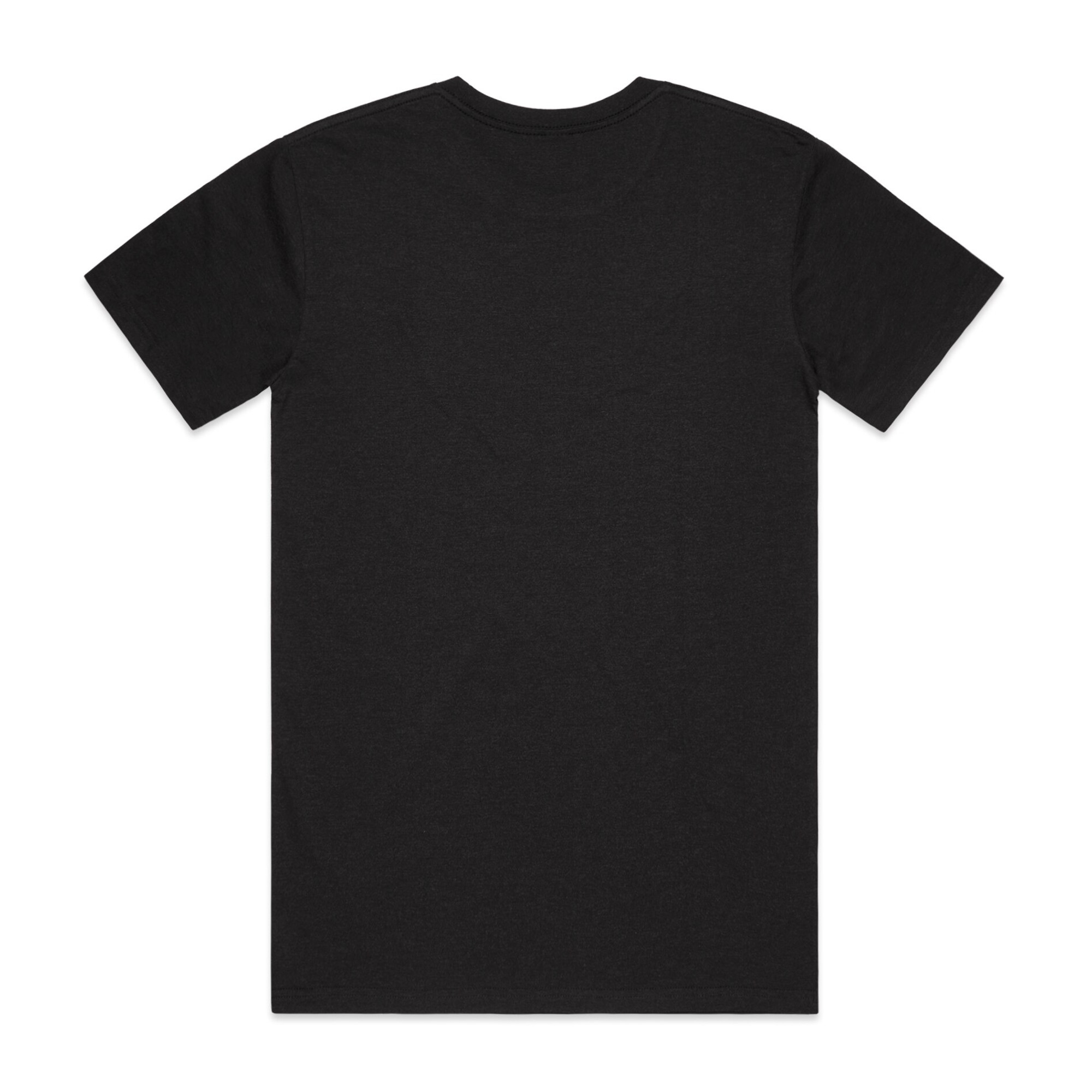 ASColour Mens Staple Marle Tee black marle back ASColour Mens Staple Marle Tee black marle back