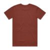 ASColour Mens Staple Marle Tee brick marle back ASColour Mens Staple Marle Tee brick marle back