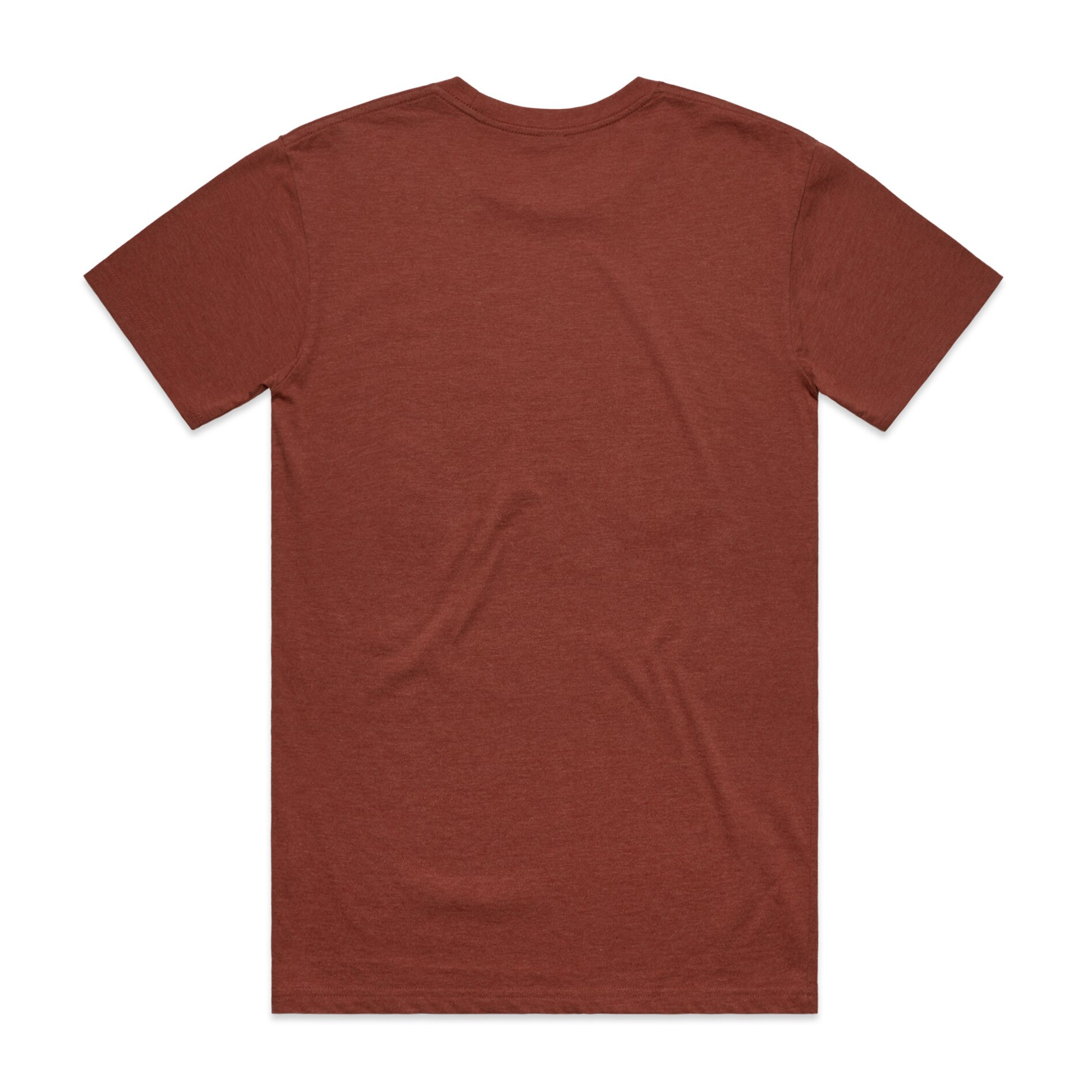 ASColour Mens Staple Marle Tee brick marle back ASColour Mens Staple Marle Tee brick marle back