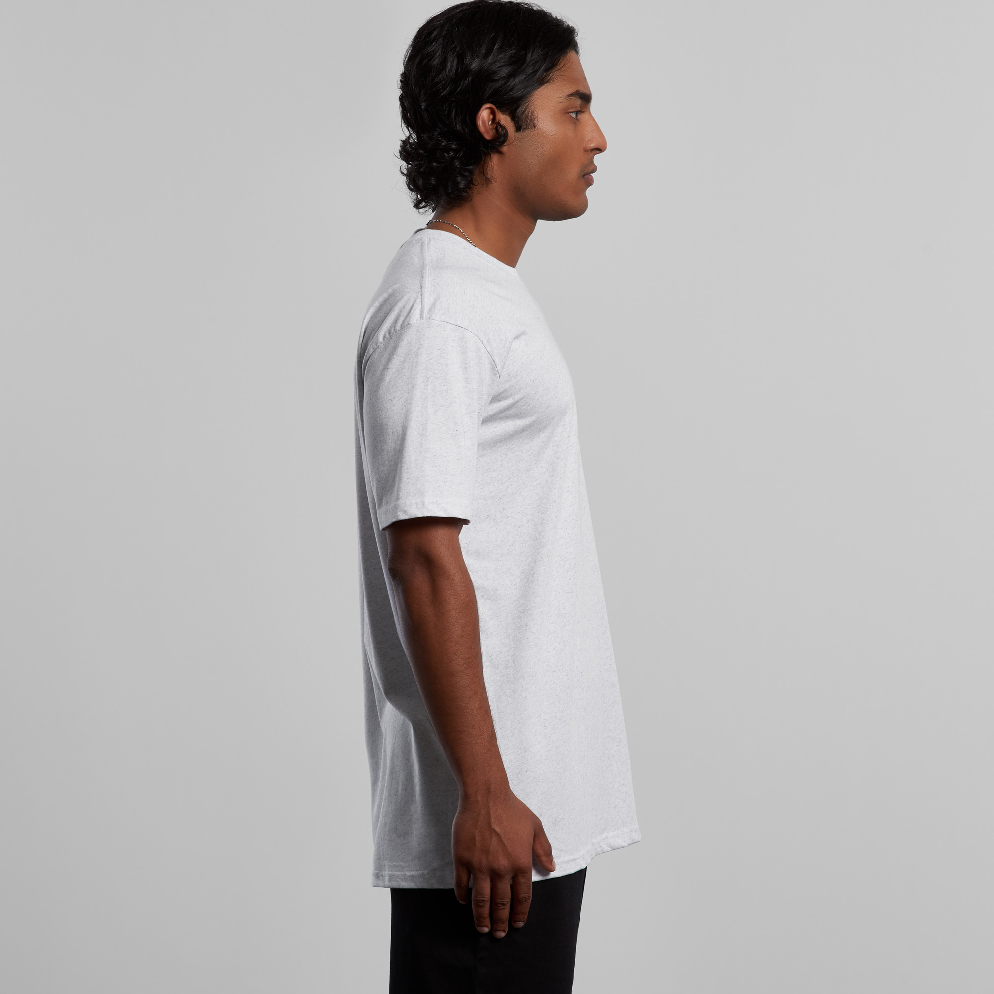 ASColour Mens Staple Marle Tee side ASColour Mens Staple Marle Tee side