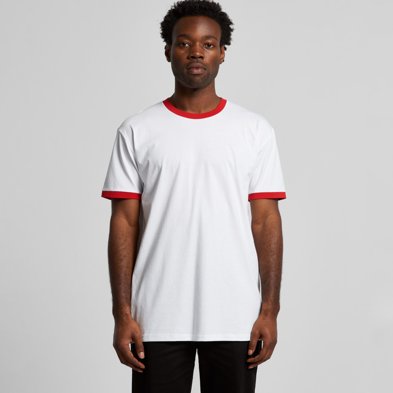 ASColour Mens Staple Ringer Tee front