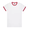 ASColour Mens Staple Ringer Tee white red scaled