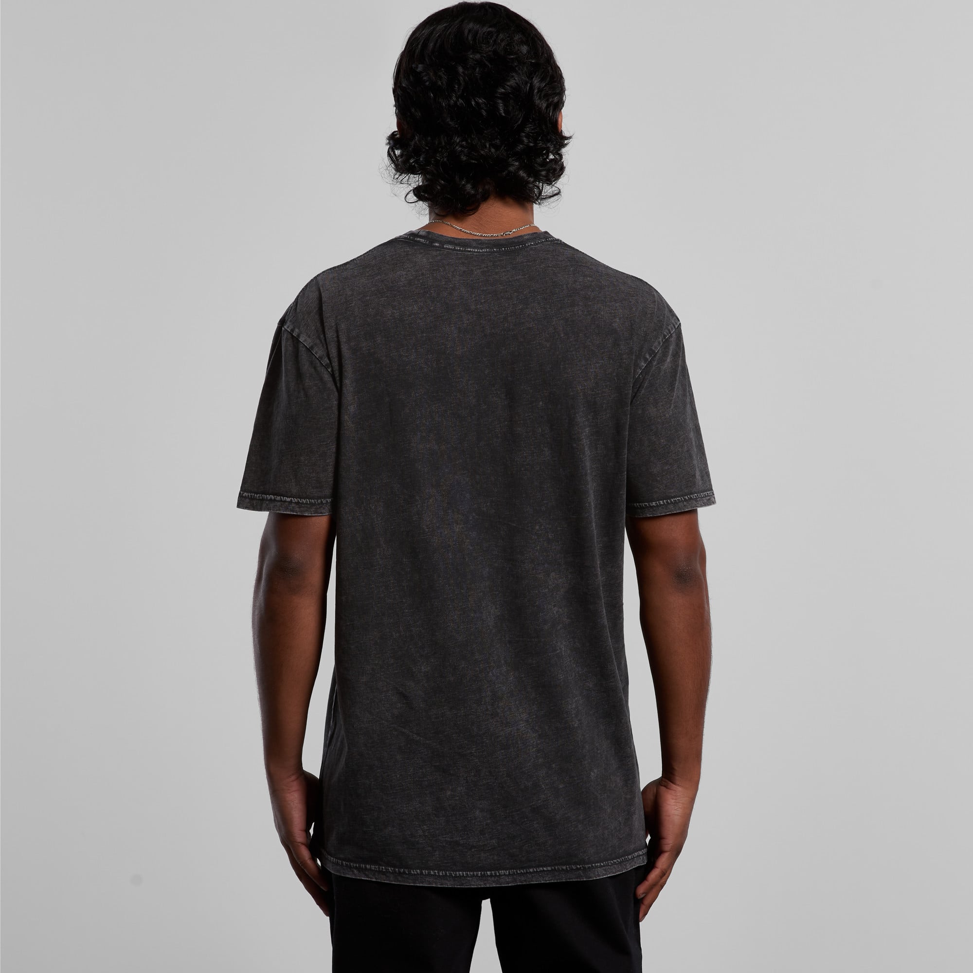 ASColour Mens Staple Stone Wash Tee back ASColour Mens Staple Stone Wash Tee back