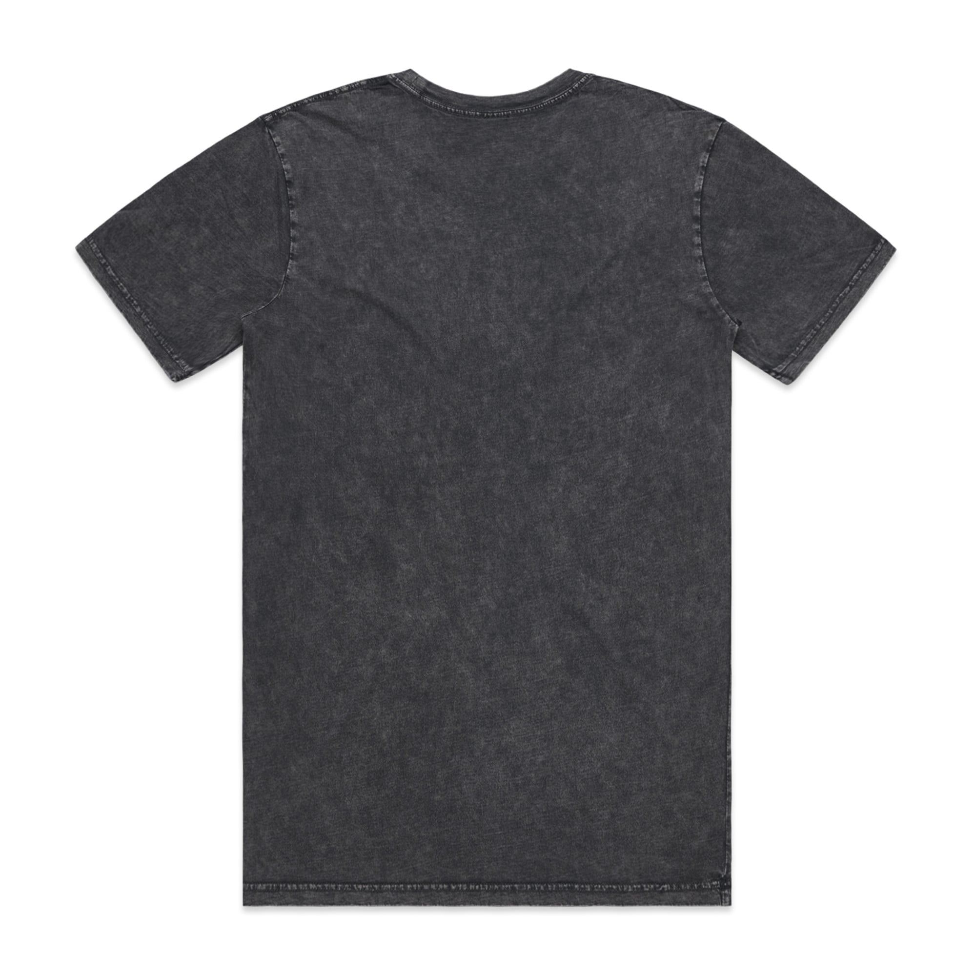 ASColour Mens Staple Stone Wash Tee black stone back ASColour Mens Staple Stone Wash Tee black stone back