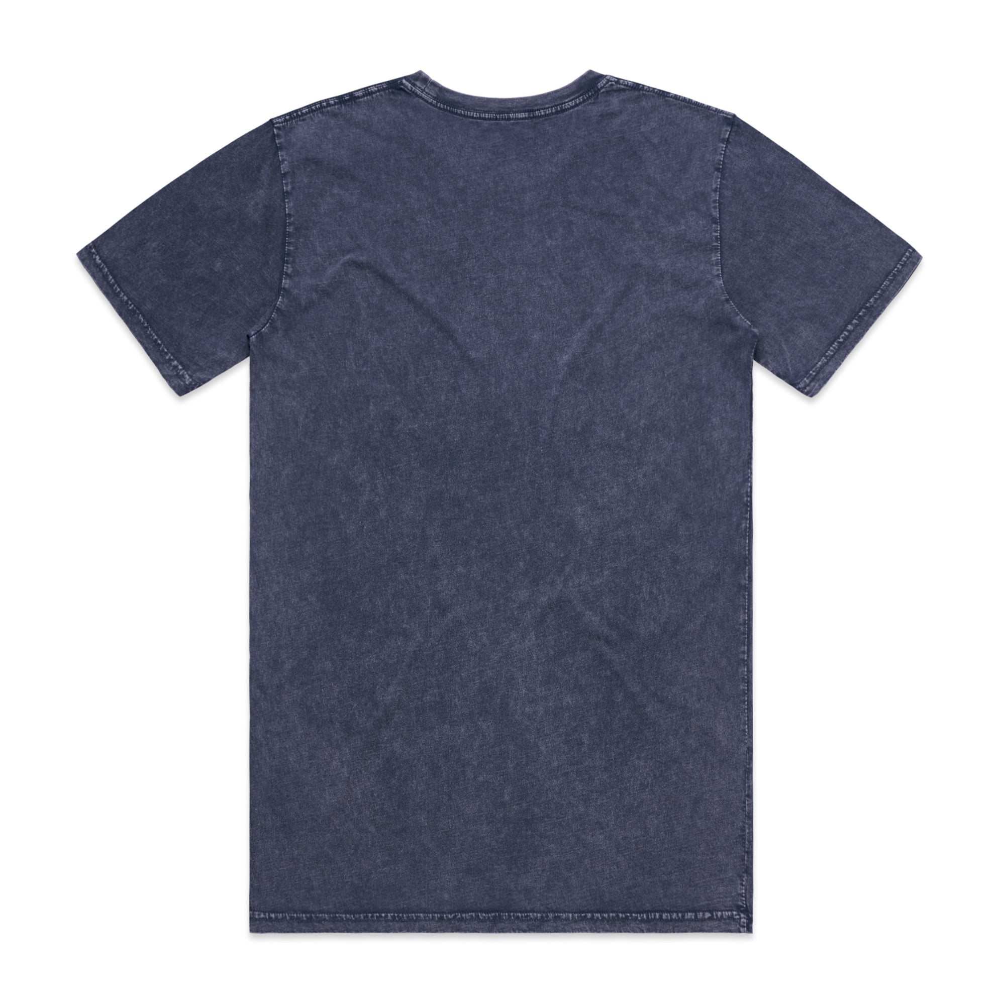 ASColour Mens Staple Stone Wash Tee blue stone back ASColour Mens Staple Stone Wash Tee blue stone back