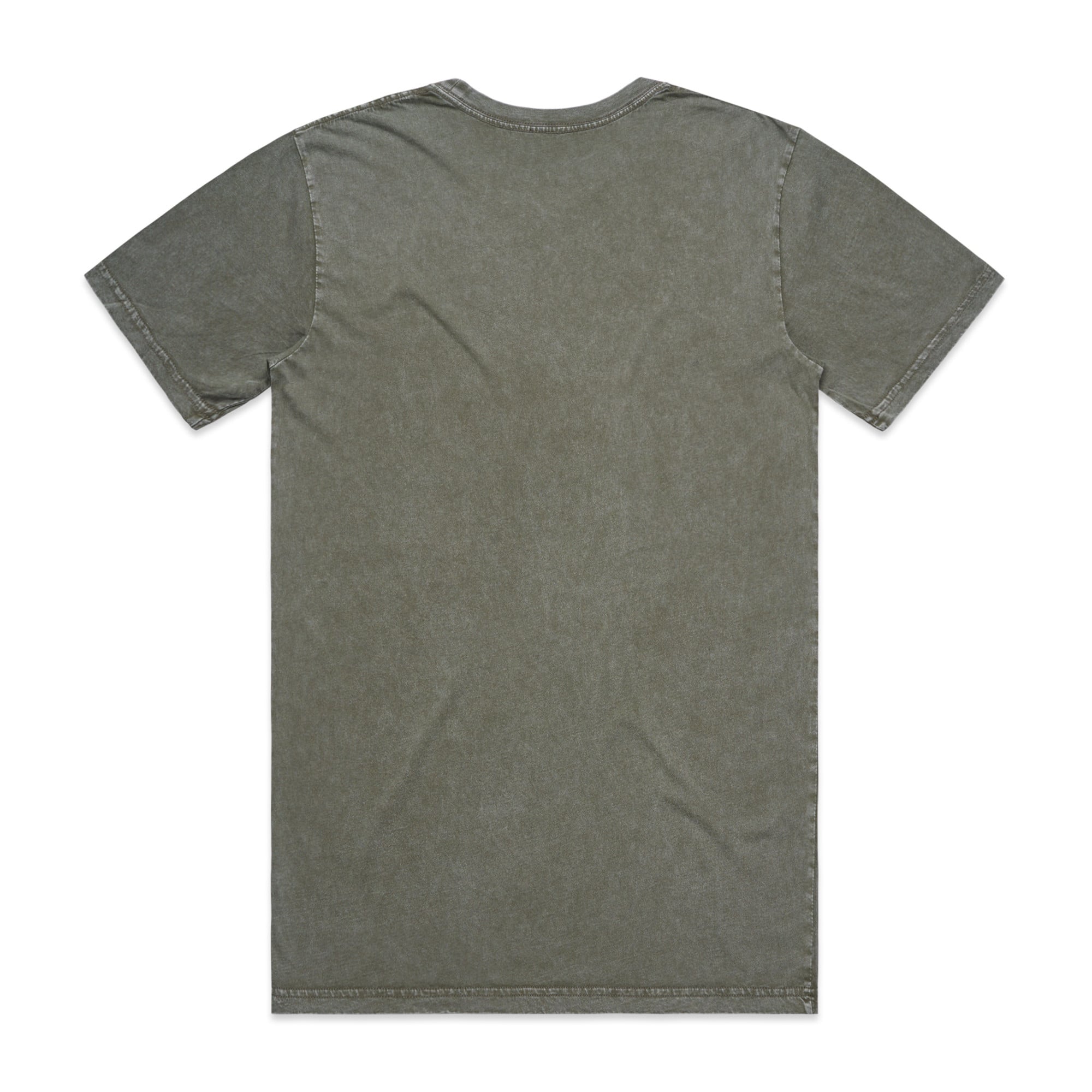 ASColour Mens Staple Stone Wash Tee moss stone back ASColour Mens Staple Stone Wash Tee moss stone back