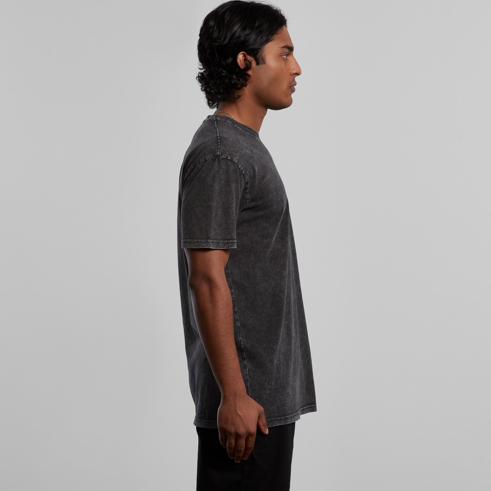 ASColour Mens Staple Stone Wash Tee side ASColour Mens Staple Stone Wash Tee side