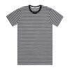 ASColour Mens Staple Stripe Tee  black white