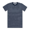 ASColour Mens Staple Stripe Tee  navy white
