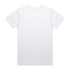 ASColour Mens Staple V Neck white back ASColour Mens Staple V Neck white back