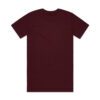 ASColour Mens Tall Tee burgundy back ASColour Mens Tall Tee burgundy back