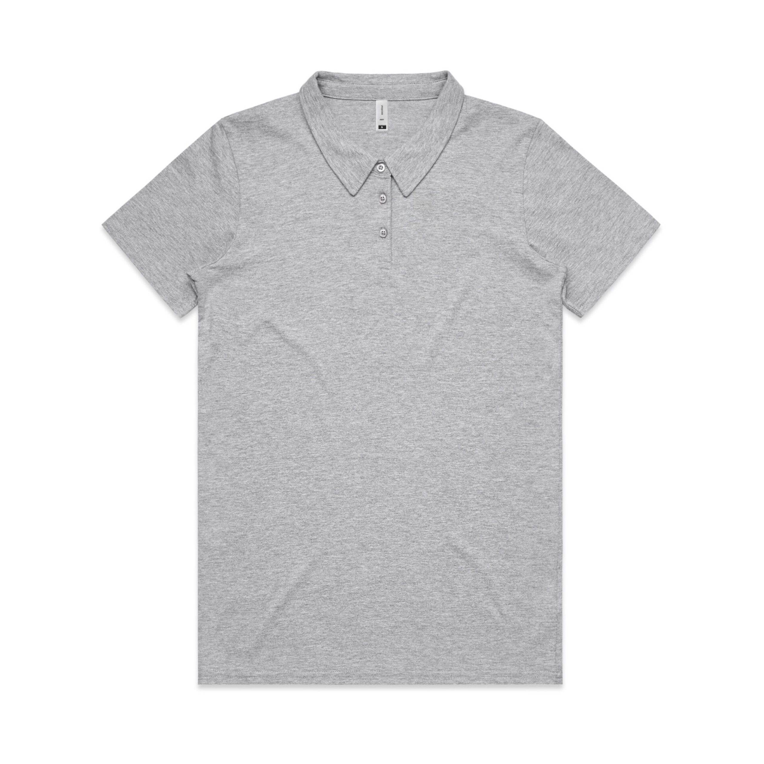 ASColour Womens Amy Polo grey marle scaled ASColour Womens Amy Polo grey marle scaled